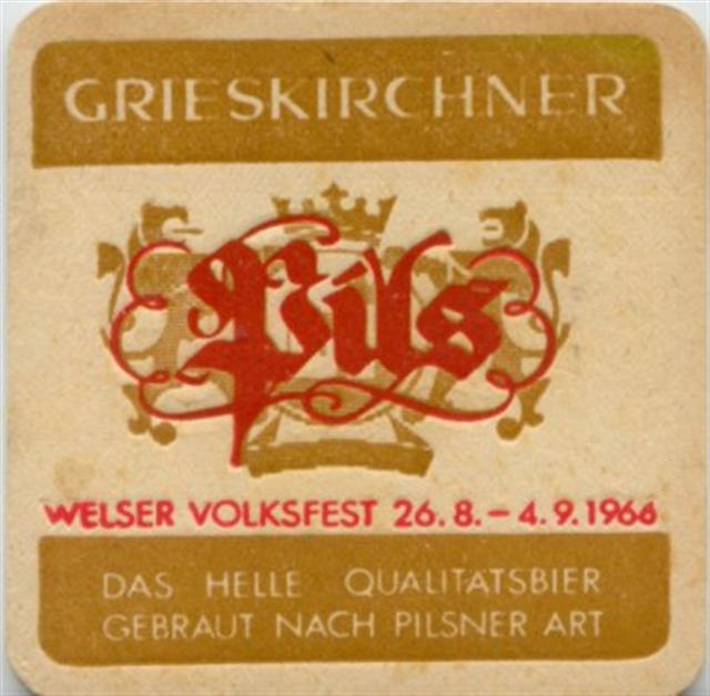 grieskirchen o-a gries quad 1ab (190-welser volksfest 1966-braunrot)